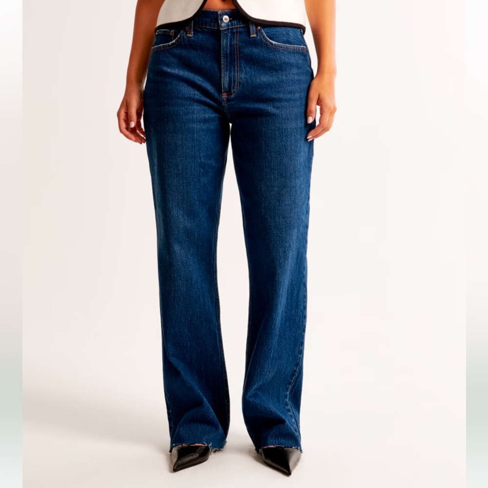 Abercrombie Curve Love Low Rise Baggy Jean Length: Extra Long